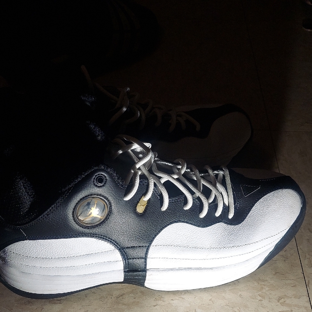 Jordan Black and White Sneakers